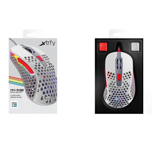 Xtrfy M4 RGB Lightweight Gaming Mouse - Retro