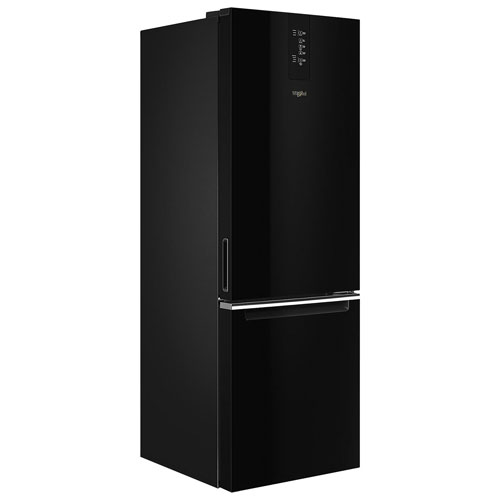 Whirlpool 24" 12.7 Cu. Ft. Bottom Freezer Refrigerator - Black