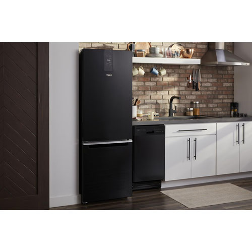 Whirlpool 24" 12.7 Cu. Ft. Bottom Freezer Refrigerator - Black