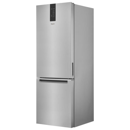Whirlpool 24" 12.7 Cu. Ft. Bottom Freezer Refrigerator (WRB543CMJZ) - Stainless Steel