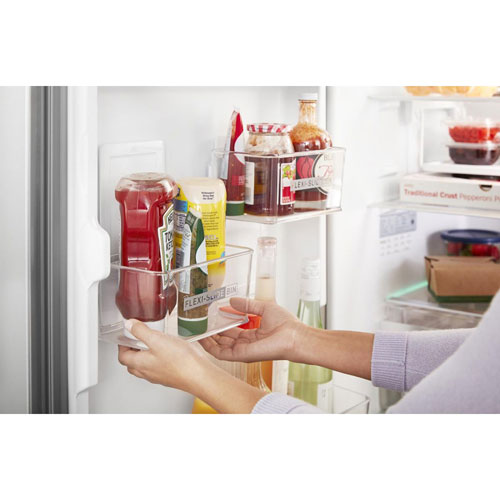 Whirlpool 24" 12.7 Cu. Ft. Bottom Freezer Refrigerator (WRB543CMJZ) - Stainless Steel