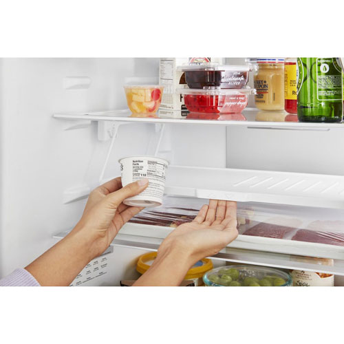 Whirlpool 24" 12.7 Cu. Ft. Bottom Freezer Refrigerator (WRB543CMJZ) - Stainless Steel