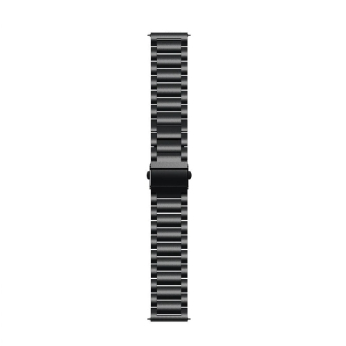StrapsCo Stainless Steel Oyster Bracelet for Fossil Sport Smartwatch - Black