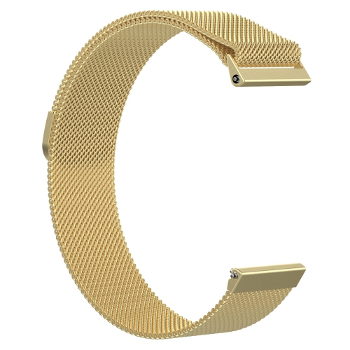 STRAPSCO  Stainless Steel Milanese Mesh Watch Band Strap for Fossil Gen 5 Smartwatch - Gold In Yellow