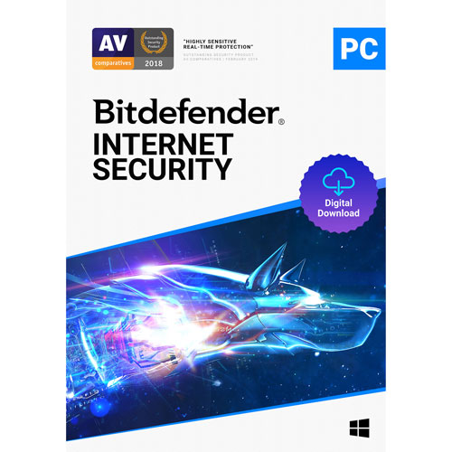 Bitdefender Internet Security Bonus Edition - 3 User - 2 Yr - Digital Download - Only at Best Buy