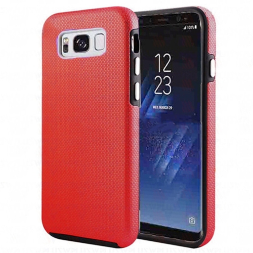 Étuis Coque rigide hybride ajustée et résistante aux chocs et aux rayures pour Samsung Galaxy S8 Plus, rouge