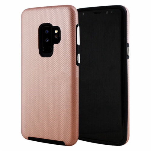 Étuis Coque rigide hybride ajustée et résistante aux chocs et aux rayures pour Samsung Galaxy A8 2018, or rose