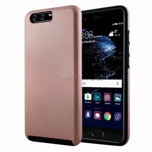 CSMART  【】 Slim Fitted Hybrid Hard PC Shell Shockproof Scratch Resistant Case Cover for Huawei P10, Rose In Gold