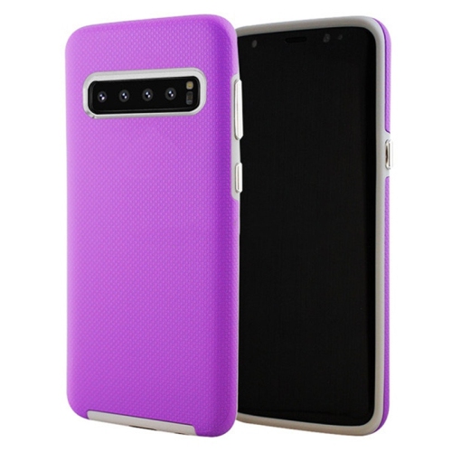 Siège d’auto hybride rigide ajusté intelligent pour protection contre les rayures et les chocs pour Galaxy S10e de Samsung, violet