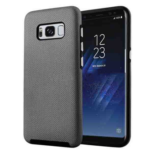 【CSmart】 Slim Fitted Hybrid Hard PC Shell Shockproof Scratch Resistant Case Cover for Samsung Galaxy S8 Plus, Grey