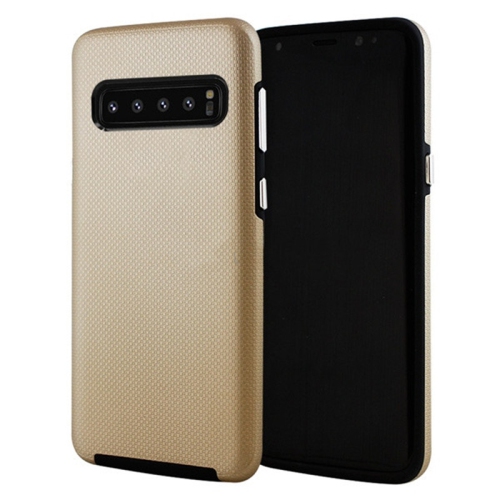 Étuis Coque rigide hybride ajustée et résistante aux chocs et aux rayures pour Samsung Galaxy S10 Plus, or