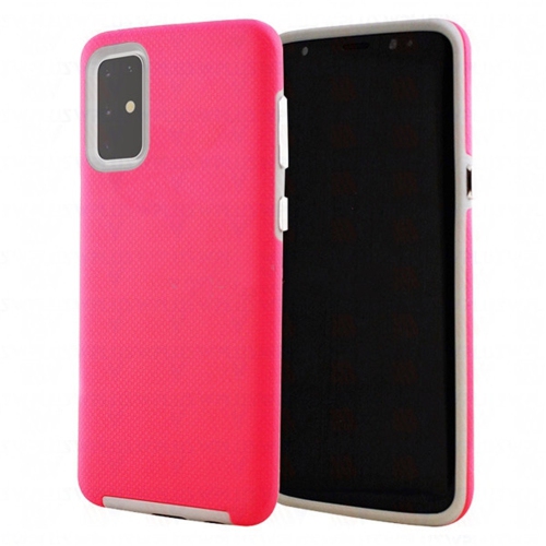 【CSmart】 Slim Fitted Hybrid Hard PC Shell Shockproof Scratch Resistant Case Cover for Samsung Galaxy S20, Hot Pink