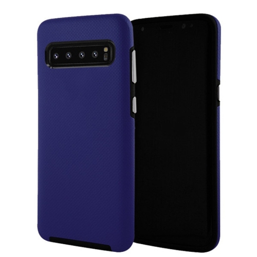 Étuis Coque rigide hybride ajustée et résistante aux chocs et aux rayures pour Samsung Galaxy S10 Plus, bleu marine