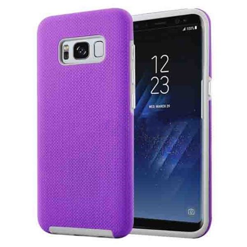 【CSmart】 Slim Fitted Hybrid Hard PC Shell Shockproof Scratch Resistant Case Cover for Samsung Galaxy S8 Plus, Purple