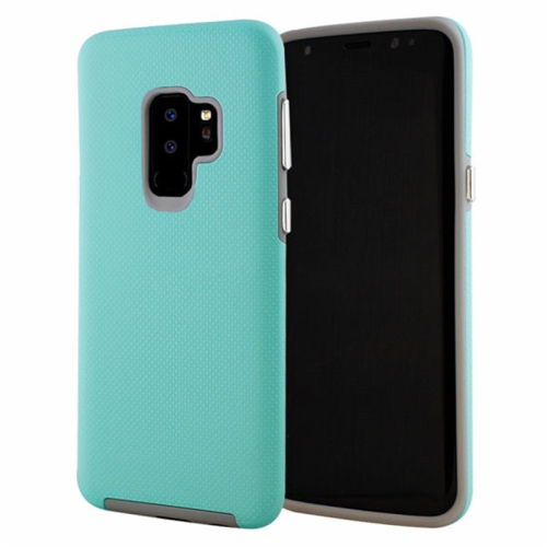 Étuis Coque rigide hybride ajustée et résistante aux chocs et aux rayures pour Samsung Galaxy S9 Plus, menthe