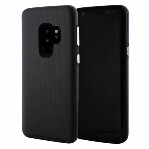 【CSmart】 Slim Fitted Hybrid Hard PC Shell Shockproof Scratch Resistant Case Cover for Samsung Galaxy S9, Black