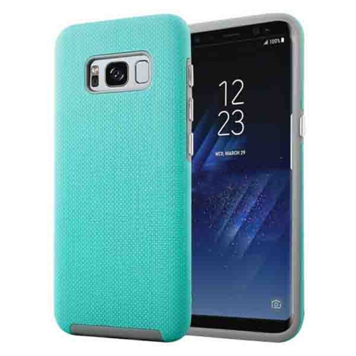 Étuis Coque rigide hybride ajustée et résistante aux chocs et aux rayures pour Samsung Galaxy S8 Plus, menthe