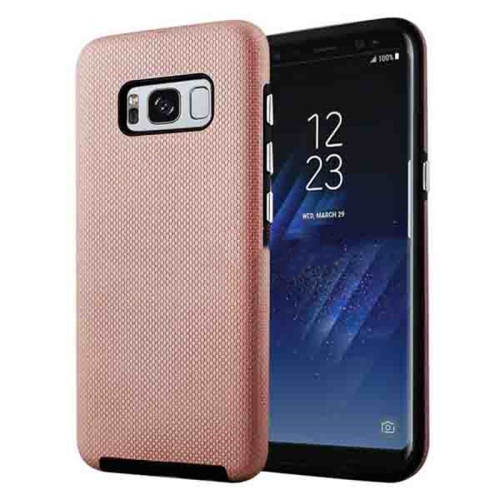 Étuis Coque rigide hybride ajustée et résistante aux chocs et aux rayures pour Samsung Galaxy S8, or rose