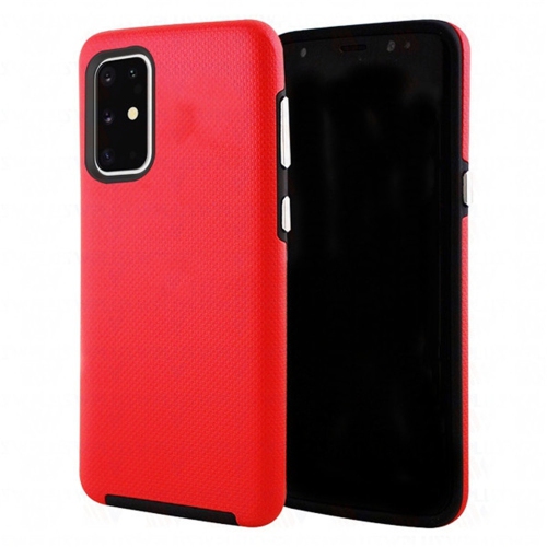 【CSmart】 Slim Fitted Hybrid Hard PC Shell Shockproof Scratch Resistant Case Cover for Samsung Galaxy S20, Red