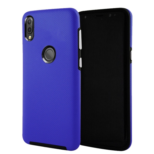 【CSmart】 Slim Fitted Hybrid Hard PC Shell Shockproof Scratch Resistant Case Cover for Samsung Galaxy A20, Navy