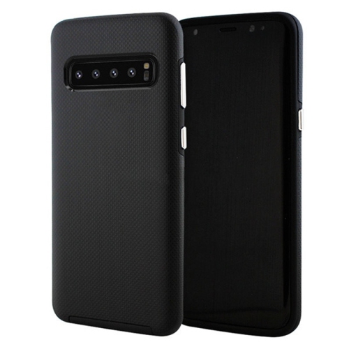 Étuis Coque rigide hybride ajustée et résistante aux chocs et aux rayures pour Samsung Galaxy S10 Plus, noir