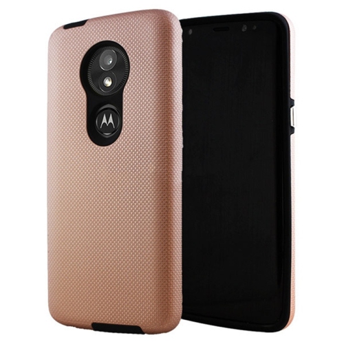 Étuis Coque rigide hybride ajustée et résistante aux chocs et aux rayures pour Motorola Moto G7 Play, or rose