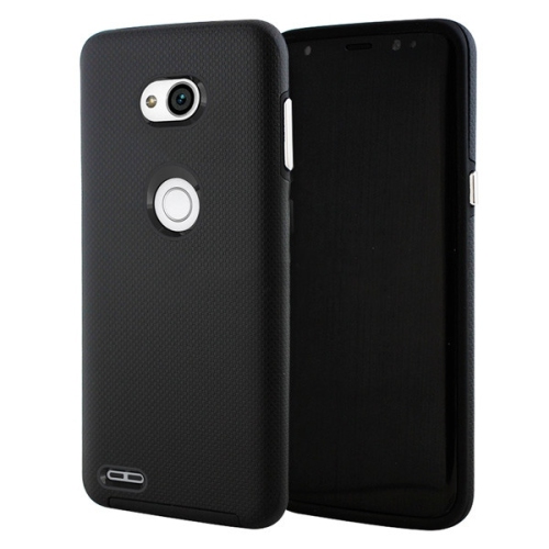 【CSmart】 Slim Fitted Hybrid Hard PC Shell Shockproof Scratch Resistant Case Cover for LG X Power 3, Black