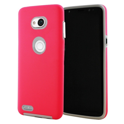 【CSmart】 Slim Fitted Hybrid Hard PC Shell Shockproof Scratch Resistant Case Cover for LG X Power 3, Hot Pink