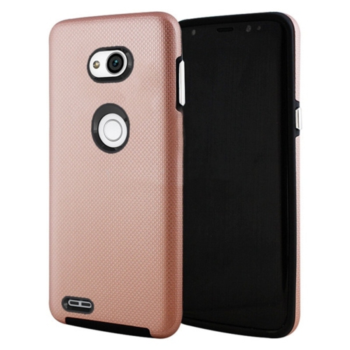 【CSmart】 Slim Fitted Hybrid Hard PC Shell Shockproof Scratch Resistant Case Cover for LG X Power 3, Rose Gold