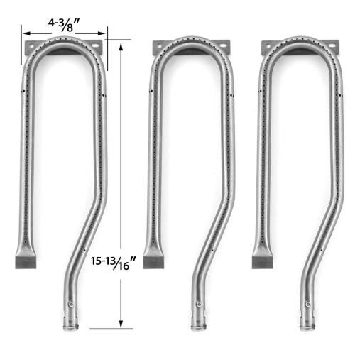 Grill Burner For Jenn-air 720-0727, 720-0336, 720-0337, 720-0339, 730-0336, & Nexgrill 730-0337, 730-0339 BBQ Models, 3PK