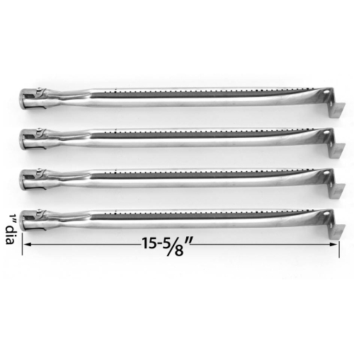 GRILL PARTS ZONE  Grill Burner for Uniflame GBc850W, GBc983W-C, GBc1134W & Brinkmann 810-8445-F, 810-8446-N Gas Models - 4Pk