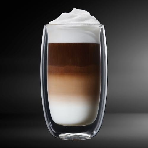 Latte Macchiato double paroi en verre, Barista, 380 ML, 4 morceaux