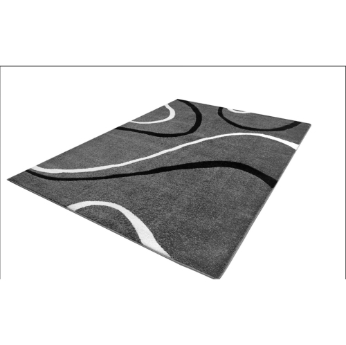 Ladole – Tapis décoratif en spirale moderne et durable, 7 pi 8 po x 10 pi 4 po