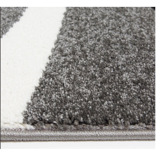 Ladole Rugs Turkish Durable Modern Spiral Style Area Rug Carpet, 3'9" x 5'2"