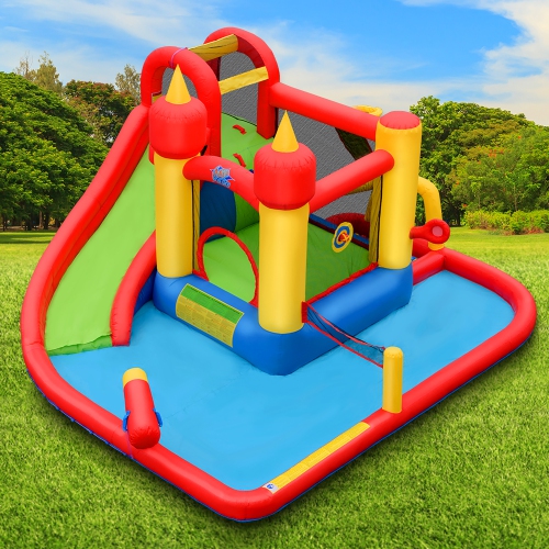 Costway Inflatable Water Slide Jumping Bounce House Bouncy Splash Park