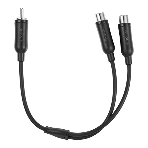 Insignia 0.16m RCA Male to 2-Female Cable Splitter