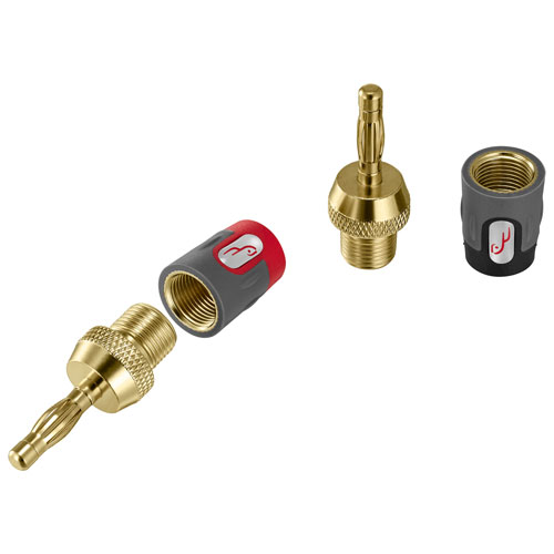 Fiche banane de Rocketfish - Paquet de 4 - Exclusivité Best Buy