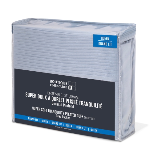 SAFDIE & CO.  Sheet Set 4PC Super Soft Tranquility D In Blue