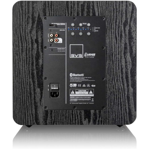 SVS SB-2000 PRO 12-Inch Sealed Box Subwoofer with Sledge STA-550D Amp BLACK ASH