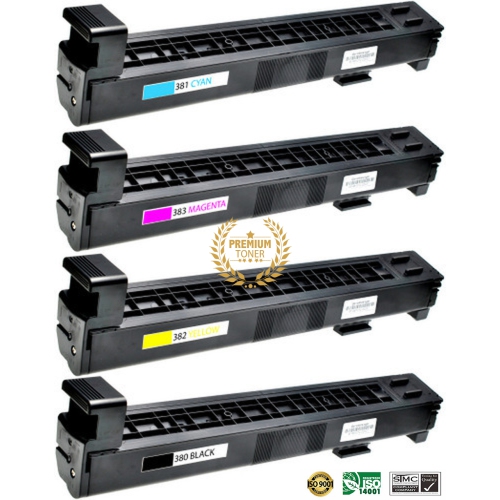 ULTRA TONER  4 Colors Combo - HP 824A (Cb380A-Cb383A) Bk/m/y/c Toner Cartridge Premium Quality！