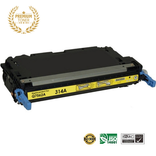 ULTRA TONER  Superior HP 314A (Q7562A) Toner Cartridge Premium Quality！ In Yellow