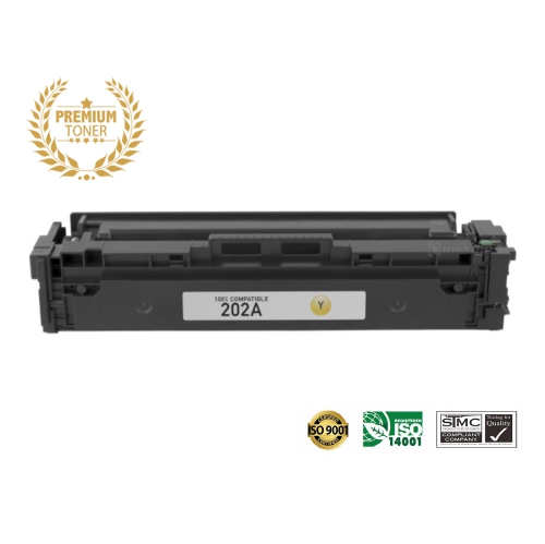 Ultra Toner™ Superior HP 202A Yellow Toner Cartridge Premium Quality！