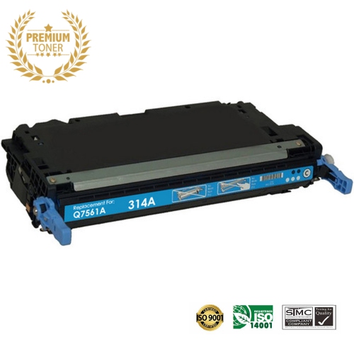ULTRA TONER  Superior HP 314A (Q7561A) Toner Cartridge Premium Quality！ In Cyan