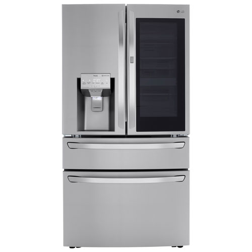 LG 36" 29.5 Cu. Ft. French Door Refrigerator w/ Water & Ice Dispenser - Stainless Steel