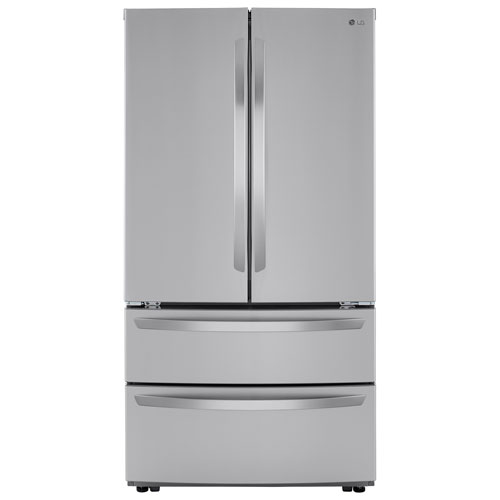 LG 36" 26.9 Cu. Ft. French Door Refrigerator with Water & Ice Dispenser - Stainless Steel