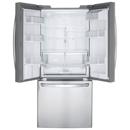 LG 30" 21.8 Cu. Ft. French Door Refrigerator with Water Dispenser (LRFWS2200S) - Stainless Steel