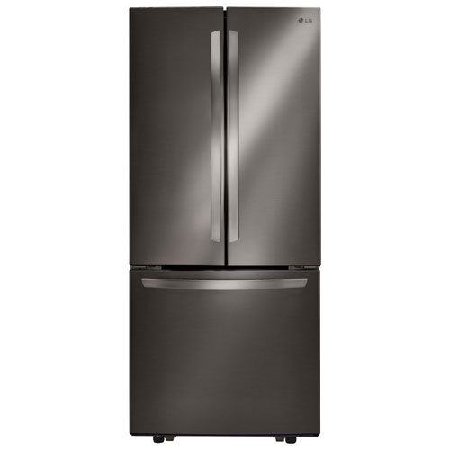 LG 30" 21.8 Cu. Ft. French Door Refrigerator - Black Stainless Steel