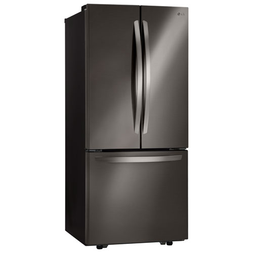 LG 30" 21.8 Cu. Ft. French Door Refrigerator - Black Stainless Steel