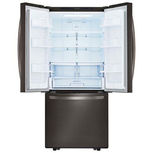 LG 30" 21.8 Cu. Ft. French Door Refrigerator - Black Stainless Steel