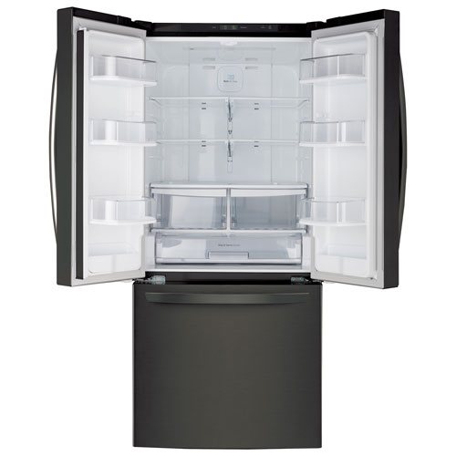 LG 30" 21.8 Cu. Ft. French Door Refrigerator - Black Stainless Steel